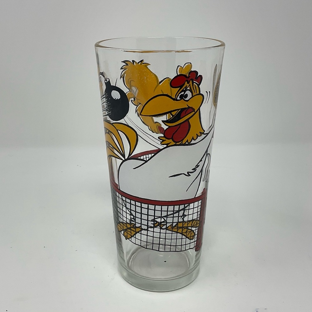 VINTAGE FOGHORN LEGHORN 1976 PEPSI LOONEY TOONS COLLECTOR GLASS